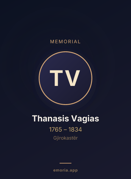 Memorial portrait of Thanasis Vagias