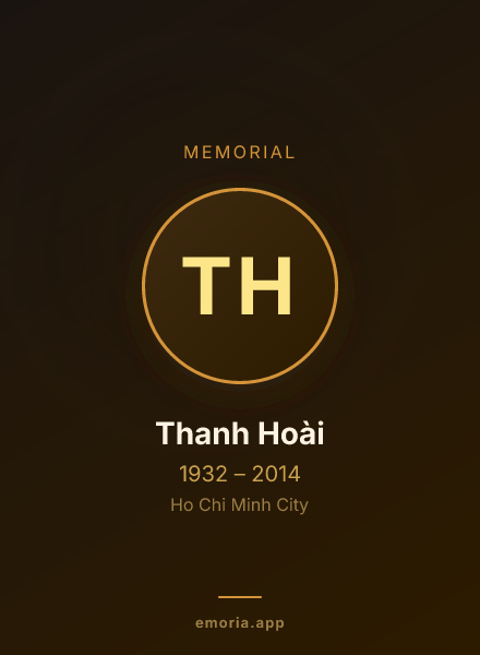 Memorial portrait of Thanh Hoài