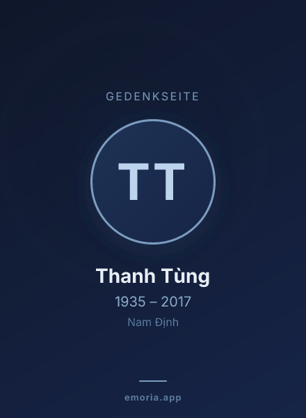 Gedenkportrait von Thanh Tùng