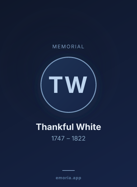 Memorial portrait of Thankful White