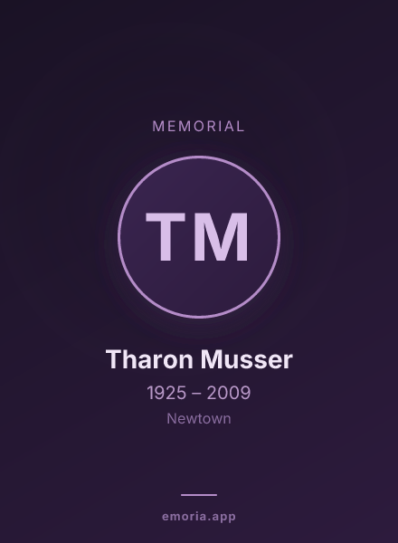 Memorial portrait of Tharon Musser