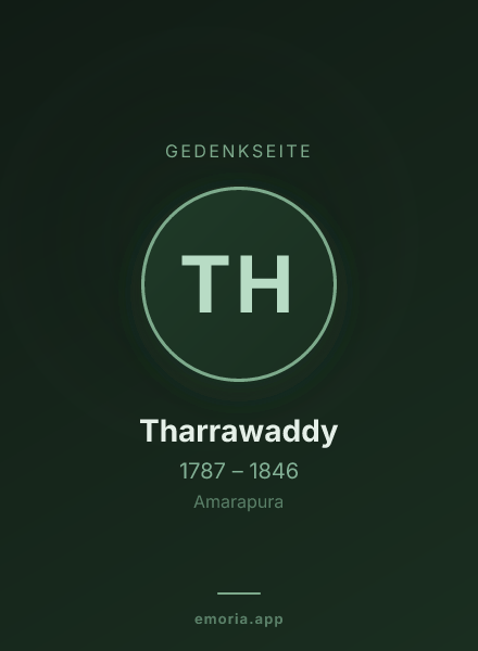 Gedenkportrait von Tharrawaddy