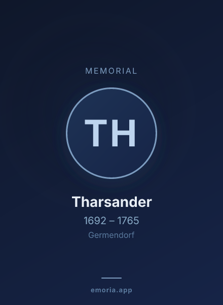 Memorial portrait of Tharsander
