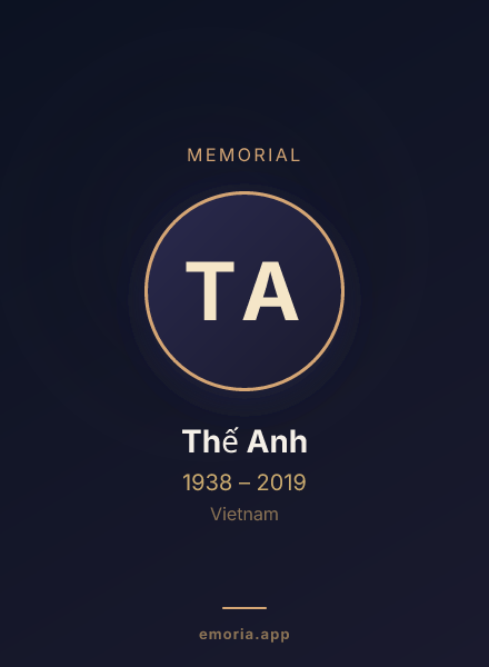 Memorial portrait of Thế Anh