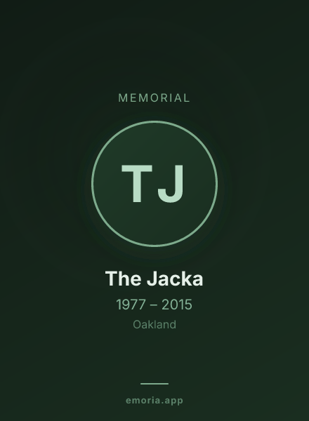 Memorial portrait of The Jacka