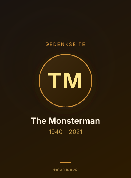 Gedenkportrait von The Monsterman