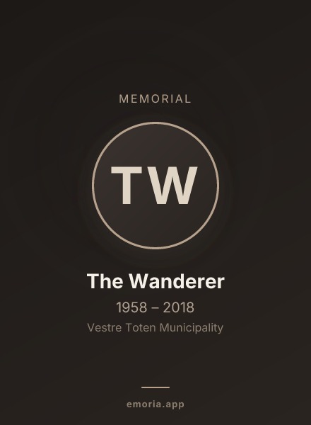 Memorial portrait of The Wanderer
