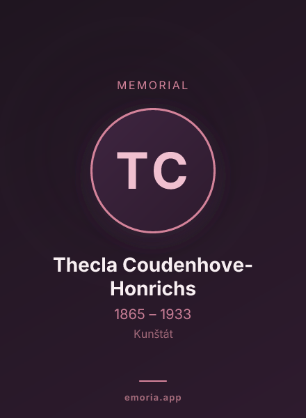 Memorial portrait of Thecla Coudenhove-Honrichs