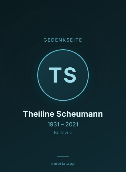 Gedenkportrait von Theiline Scheumann