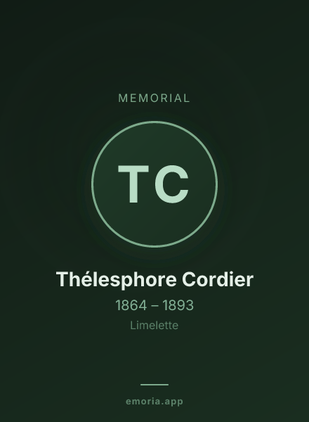 Memorial portrait of Thélesphore Cordier