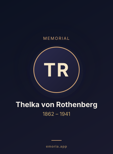 Memorial portrait of Thelka von Rothenberg