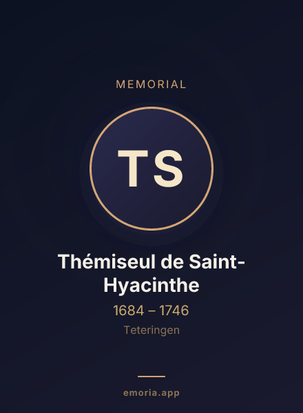 Memorial portrait of Thémiseul de Saint-Hyacinthe