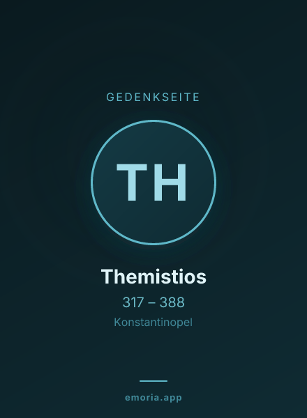 Gedenkportrait von Themistios