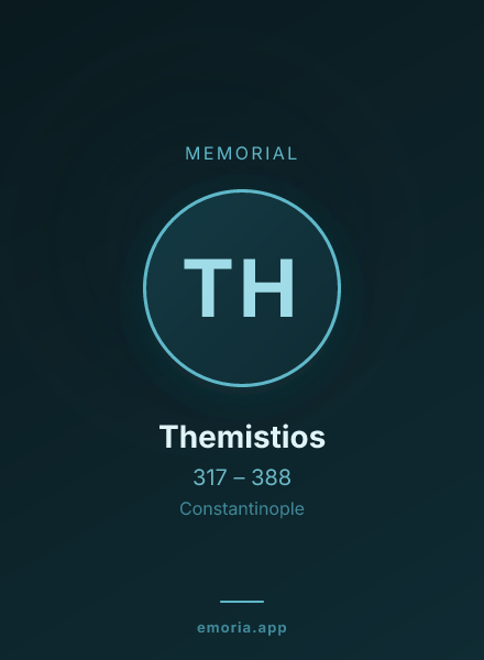 Memorial portrait of Themistios