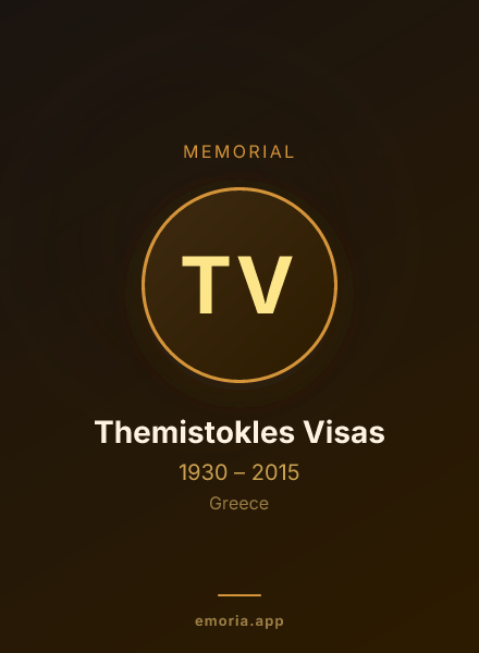 Memorial portrait of Themistokles Visas