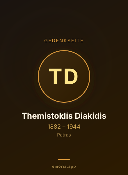 Gedenkportrait von Themistoklis Diakidis