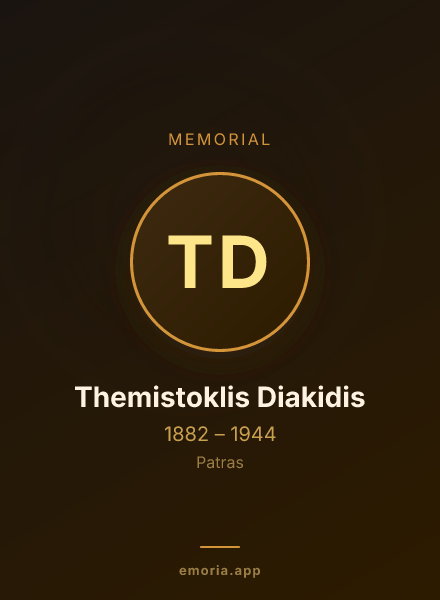Memorial portrait of Themistoklis Diakidis