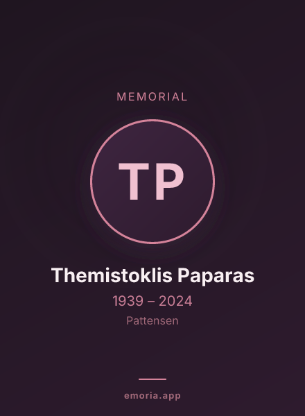 Memorial portrait of Themistoklis Paparas