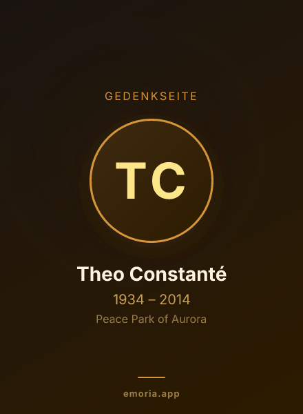 Gedenkportrait von Theo Constanté
