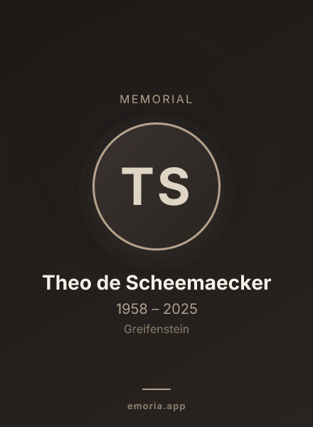 Memorial portrait of Theo de Scheemaecker