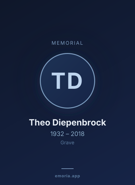 Memorial portrait of Theo Diepenbrock