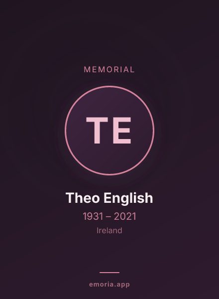 Memorial portrait of Theo English