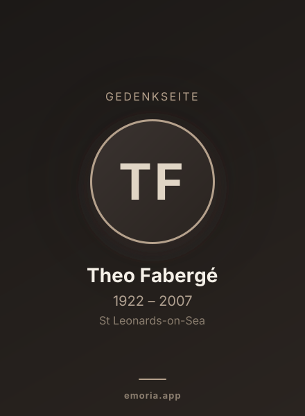 Gedenkportrait von Theo Fabergé