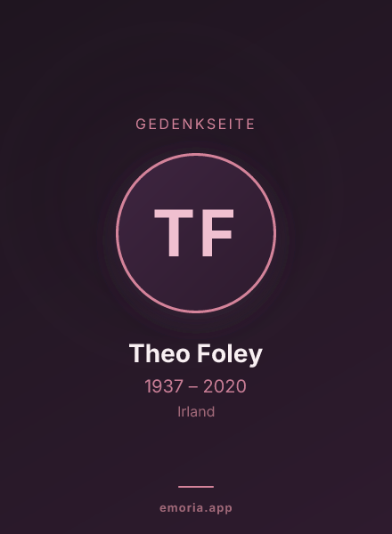 Gedenkportrait von Theo Foley
