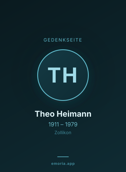 Gedenkportrait von Theo Heimann