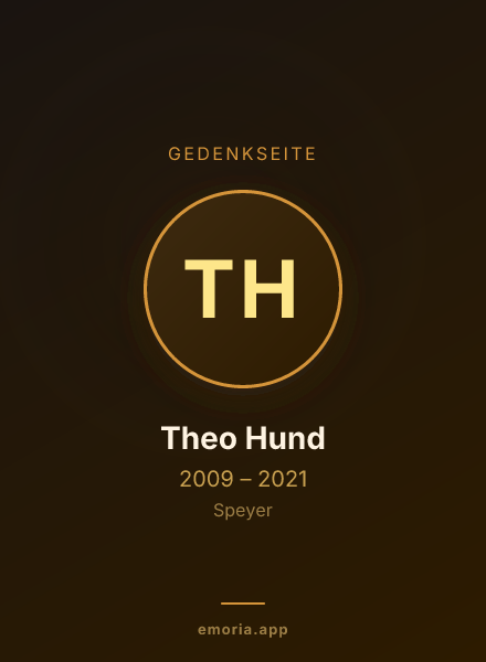 Gedenkportrait von Theo Hund