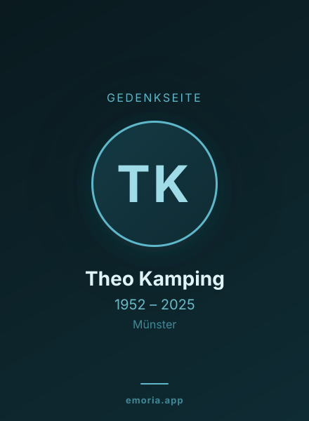 Gedenkportrait von Theo Kamping