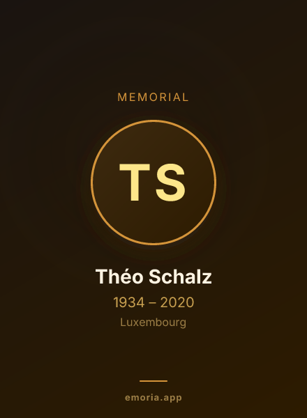 Memorial portrait of Théo Schalz