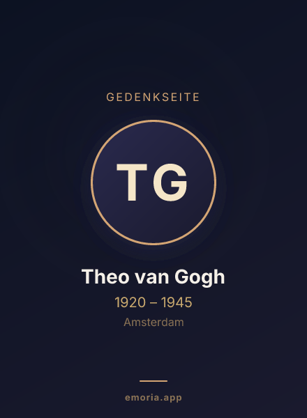 Gedenkportrait von Theo van Gogh