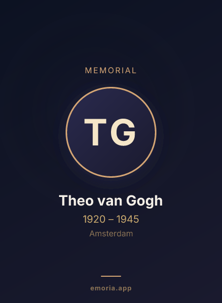 Memorial portrait of Theo van Gogh