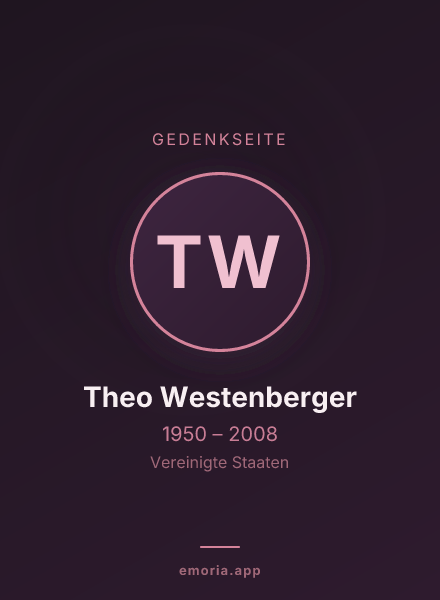 Gedenkportrait von Theo Westenberger