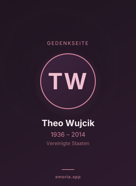 Gedenkportrait von Theo Wujcik
