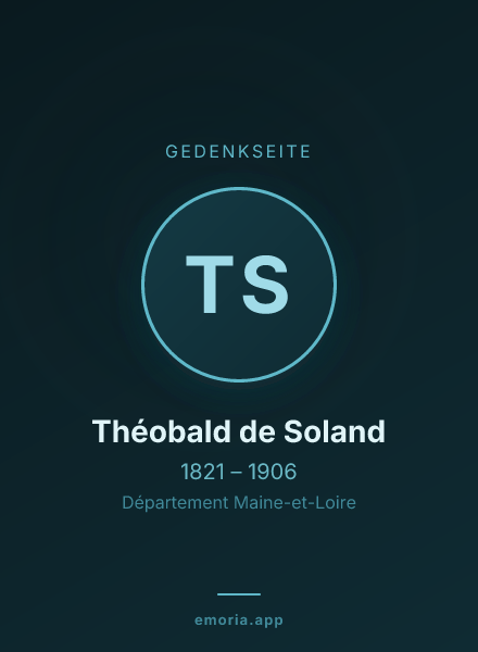 Gedenkportrait von Théobald de Soland