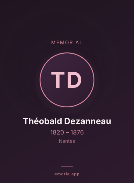 Memorial portrait of Théobald Dezanneau