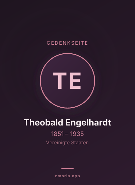 Gedenkportrait von Theobald Engelhardt