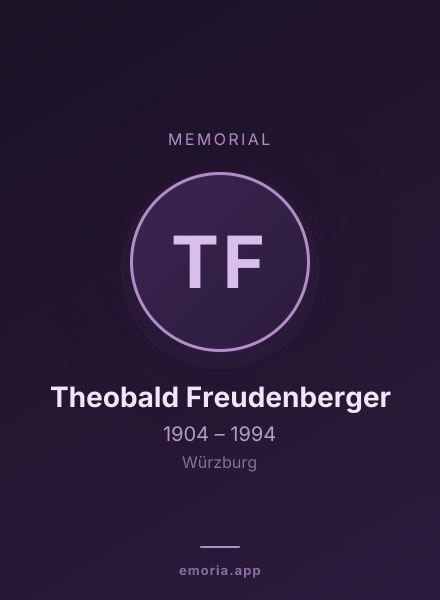 Memorial portrait of Theobald Freudenberger