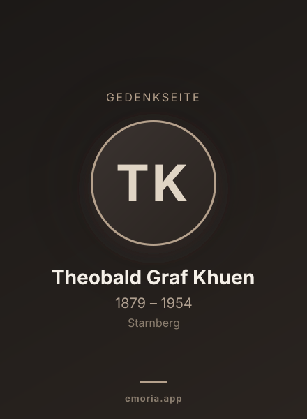 Gedenkportrait von Theobald Graf Khuen