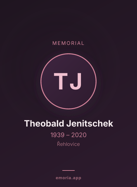 Memorial portrait of Theobald Jenitschek