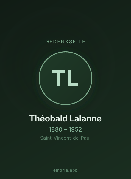 Gedenkportrait von Théobald Lalanne
