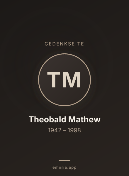Gedenkportrait von Theobald Mathew