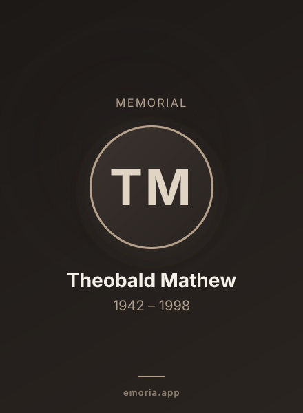 Memorial portrait of Theobald Mathew