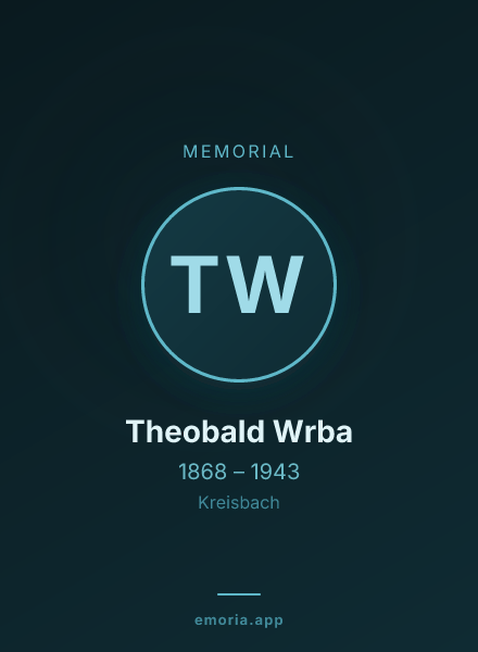 Memorial portrait of Theobald Wrba
