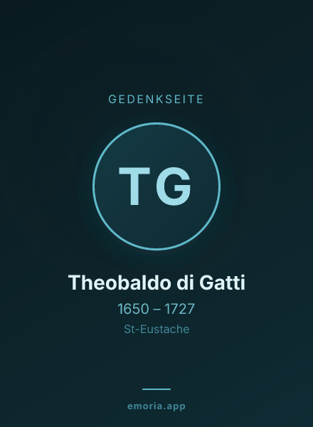 Gedenkportrait von Theobaldo di Gatti