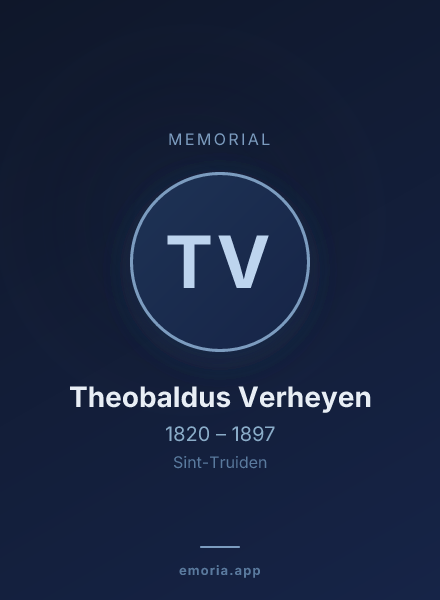 Memorial portrait of Theobaldus Verheyen