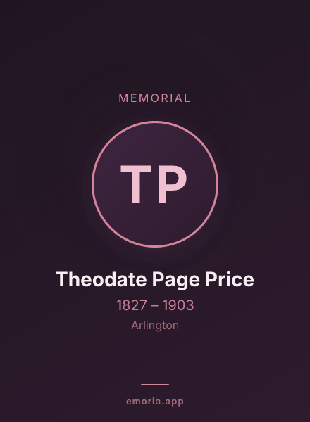Memorial portrait of Theodate Page Price