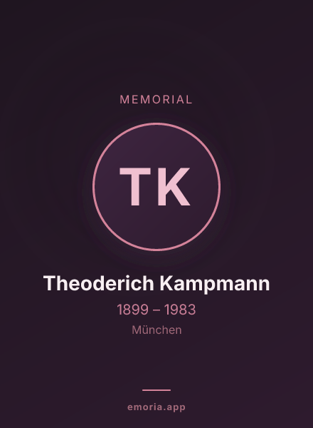 Memorial portrait of Theoderich Kampmann